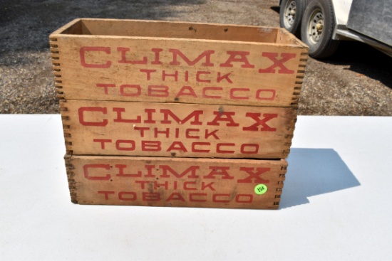 ThreeWooden Climax Thick Tobacco Boxes