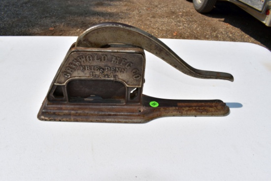Griswold MFG Co. "Erie" Plug Tobacco Cutter