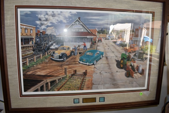 Ken Zylla "Tracking Memories" Signed And Numbered Framed Print, 2784/9600