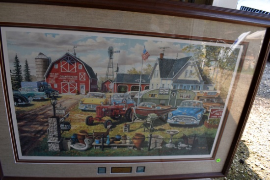 Ken Zylla "Bumper Crop" Signed And Numbered Framed Print, 2784/2800