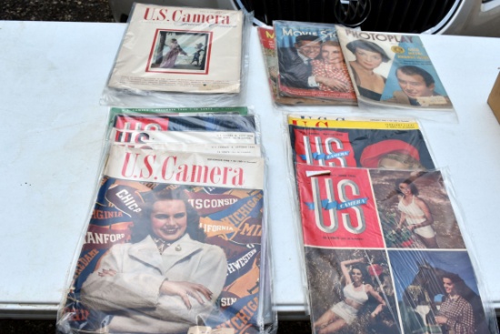 1940's US Camera Magazines, Photoplay & Movie Story Magazines