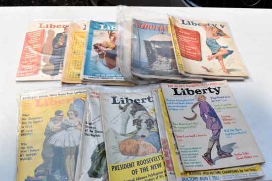 Liberty Magazines From 1930's thru 1970's