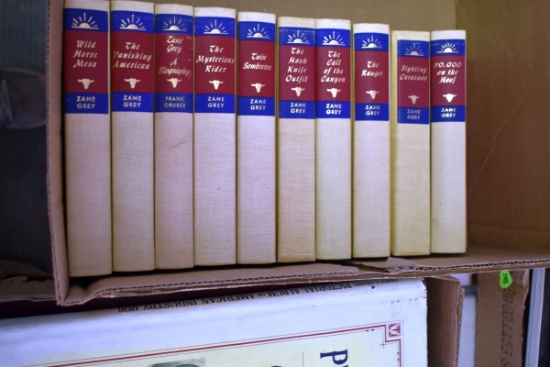 (10) Zane Gray Hardcover Books