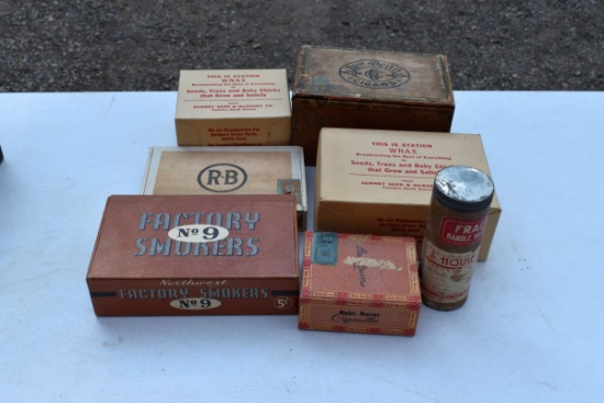 Assortment of Cigar Boxes