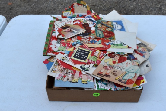 Large Assortment Of Old Valentines