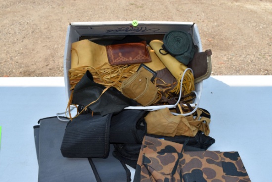 Box Of Gun Sleeves, Holsters & More