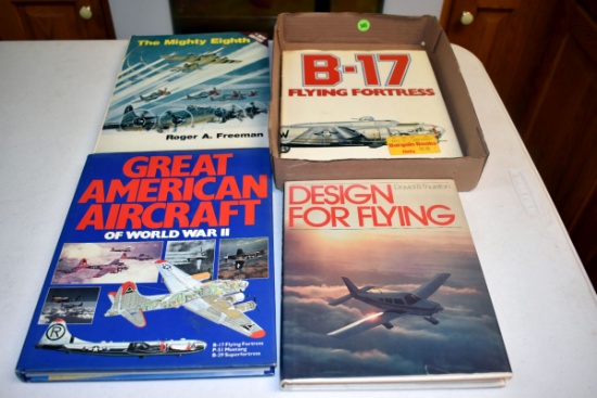 4 Hardcover Airplane Books