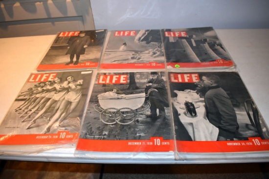 1936 Life Magazines Nov, Dec