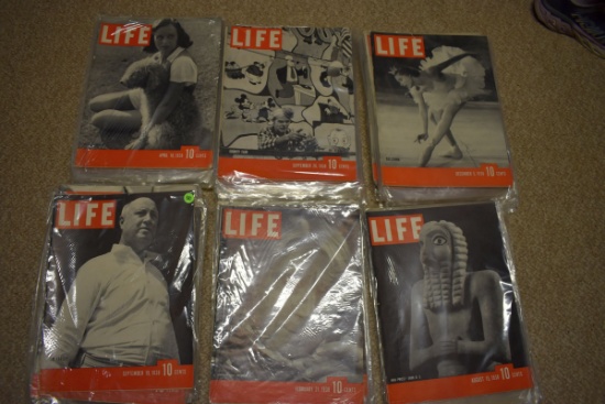 Large Assortment 1938 Life Magazines January - December