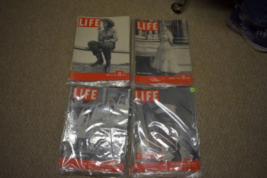 Large Assortment 1940 Life Magazines January - December