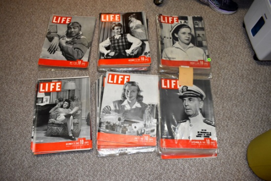1942  Life Magazines January - December (Complete Year)
