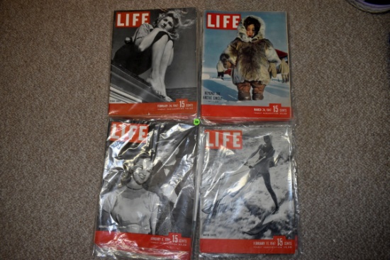 Large Assortment 1947 Life Magazines January - December
