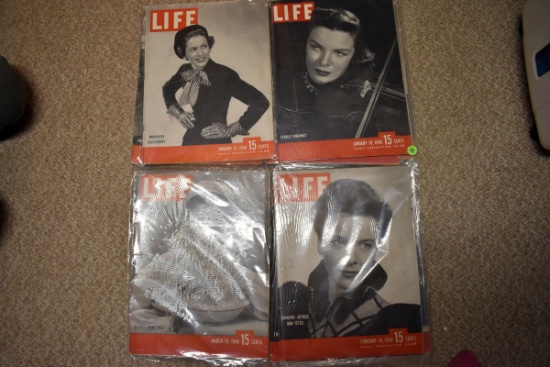 Large Assortment 1948 Life Magazines January - December