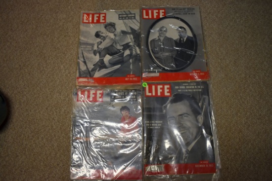 Assortment 1953 Life Magazines January - December
