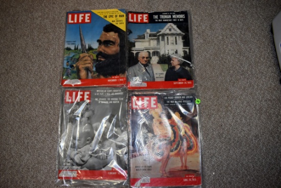 Assortment 1955 Life Magazines January - December