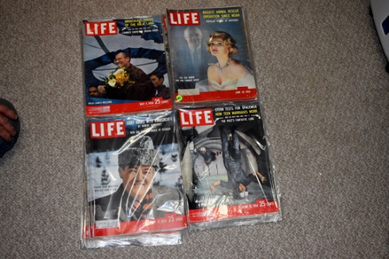 Assortment 1959 Life Magazines January - December
