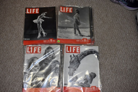 Large Assortment Of 1946 Life Magazines
