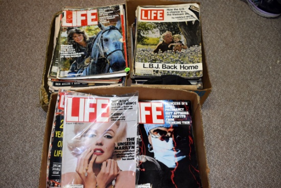 Large Assortment Of Mutiple Later Years of Life Magazines (3  boxes)