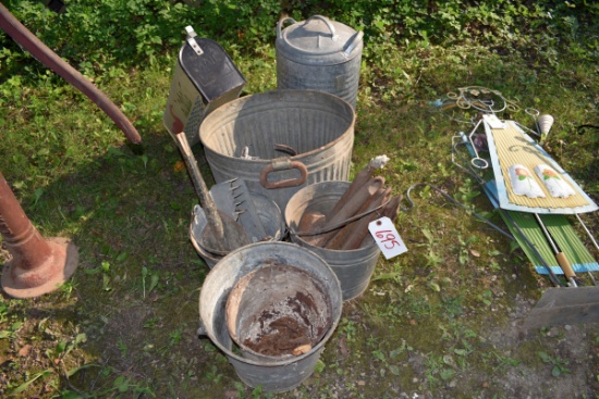 Silage Bucket, Galvanized Cooler & Bucket, Mailbox