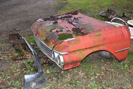 Front Clip For Ford Sunliner, Fender, Hood, Bumper, Missing Headlights