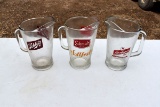 Schmidt, Schiltz & Leinenkugels Beer Pitchers