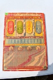 Cigarette 25 Cent Punch Board, Unused,