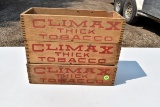 ThreeWooden Climax Thick Tobacco Boxes