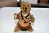 Windup Bear Playing Drum