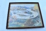Hastings Spiral Bridge Framed Print