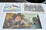 Belle Creek's Chapel Hill Goodhue Co. MN Print, Military Print, Mill Print