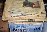 6 boxes of assorted newspapers