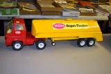 1970's Tonka Super Tanker, Semi & Trailer, Trailer Is Plastic