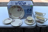 2 Boxes -W.S.G. Canarytone Dinner Plates, Cups, Saucers, Serving Pieces, Bowls (10+ place settings)