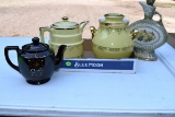 Hall Tea Pot, Cookie Jar & Jim Beam Decanter
