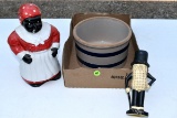 Reproduction Of Mr. Peanut, Butter Crock & Aunt Jemima Cookie Jar With Damage