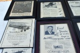 Framed Airplane Literature