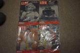 Assortment 1954 Life Magazines January - December