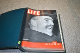 Assortment of 1939 Life Magazines in Life Binder