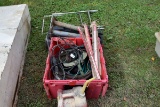 Steel Tool Box, Machinery Jack, & Gas Can