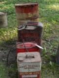 Boat Gas Tank, Misc Cans