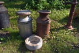 2 Milk Cans, Sanitary Water Bowl