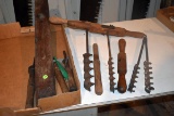 Barn Peg Drills and Wooden Levels