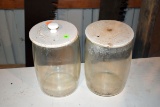 2 Edison Glass Battery Jars