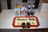 Misterbrau Plastic Sign and Schultz Military 12 Pack