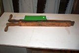 Green Wooden Handle Corn Planter