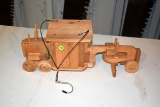 Wooden Toy Road Grader/Bird House