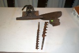 Broad Ax Head, Saw Blades and Drill Bits