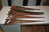 5 Small Wooden Hand Saws