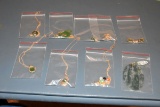 Jade Jewelry, 5 Necklaces, 4 Pair Of Earlings, & 1 Fob