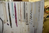 Large Assortment Of Costume Jewelry Necklaces